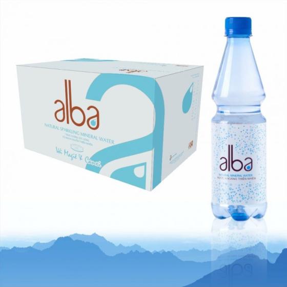 NƯỚC KHOÁNG THIÊN NHIÊN ALBA KHÔNG GAS 500ML CHAI PET (THÙNG 24 CHAI )