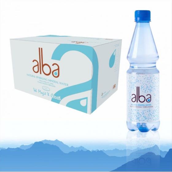 NƯỚC KHOÁNG THIÊN NHIÊN ALBA KHÔNG GAS 500ML CHAI PET (THÙNG 24 CHAI )